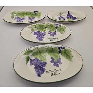Vintage Ceramic‎ Plate of the Tuscan Estates of Ruffino Grape Vines...